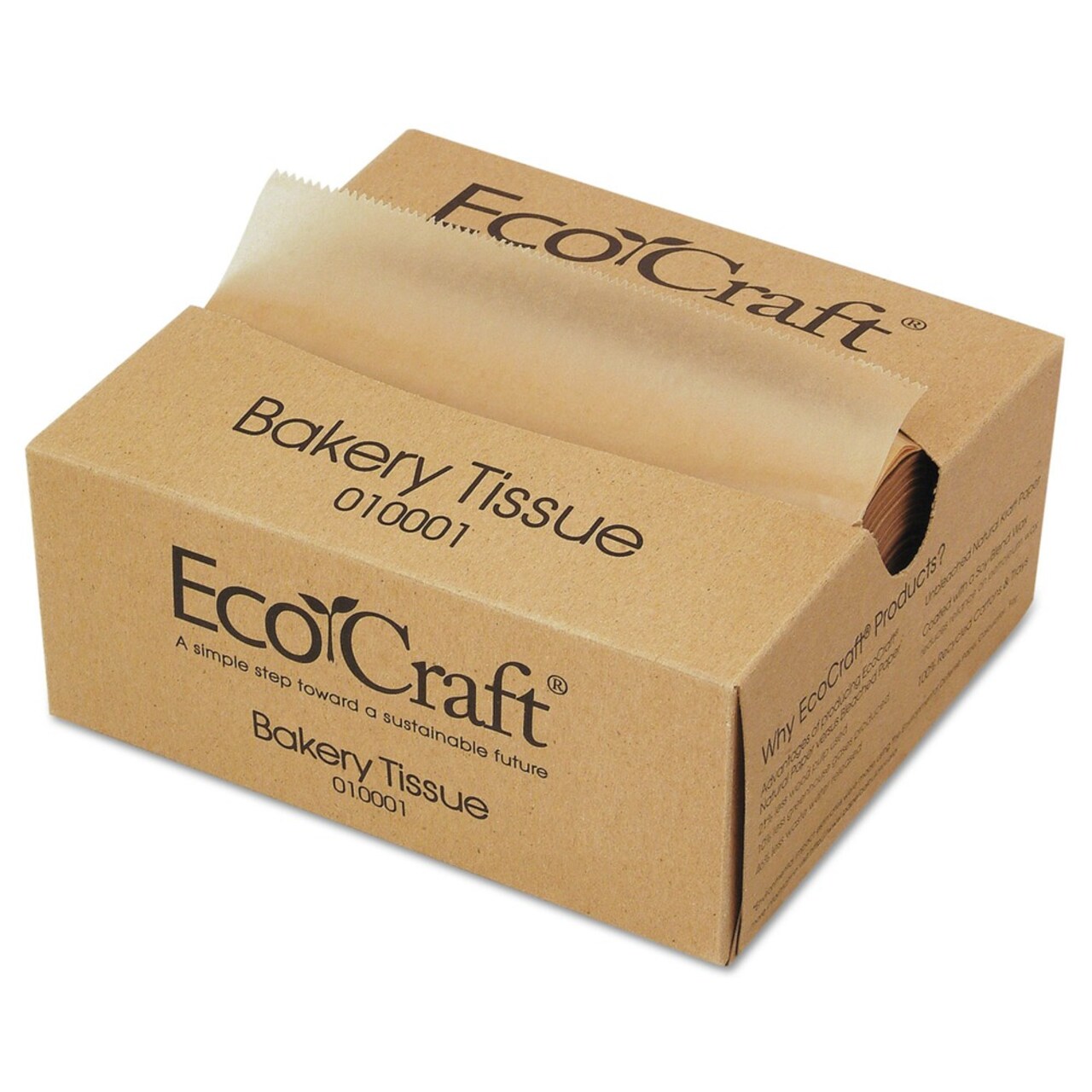 Bagcraft Ecocraft 6 in. x 10.75 in. Interfolded Soy Wax Deli Sheets (1000/Box, 10 Boxes/Carton)